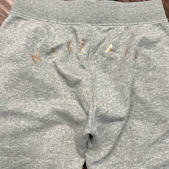 Nike Air gray joggers with rose gold logo Sz S - Picture 4 of 5